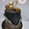 Black & Gold cake