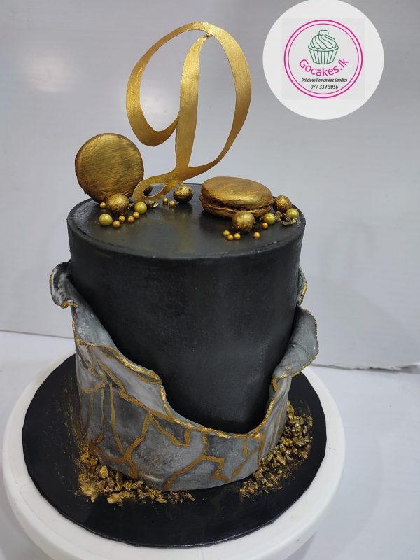 Black & Gold cake