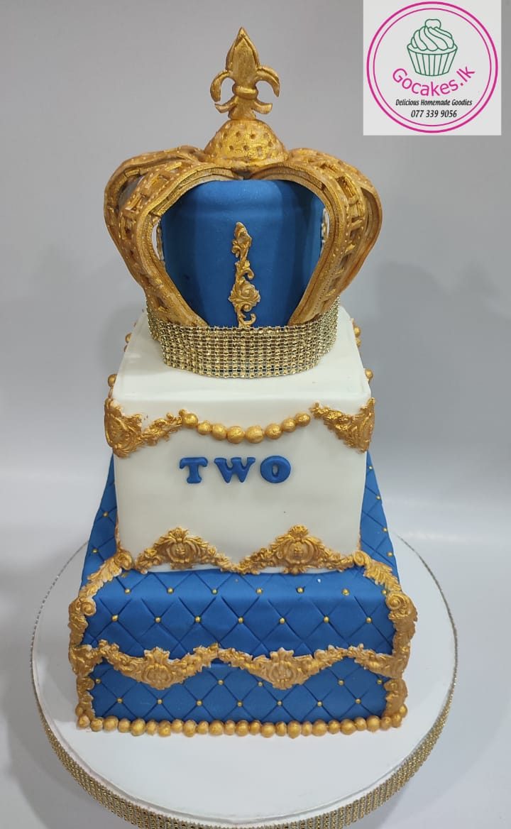 Prince birthday cake  | Crown birthday cake | Colombo