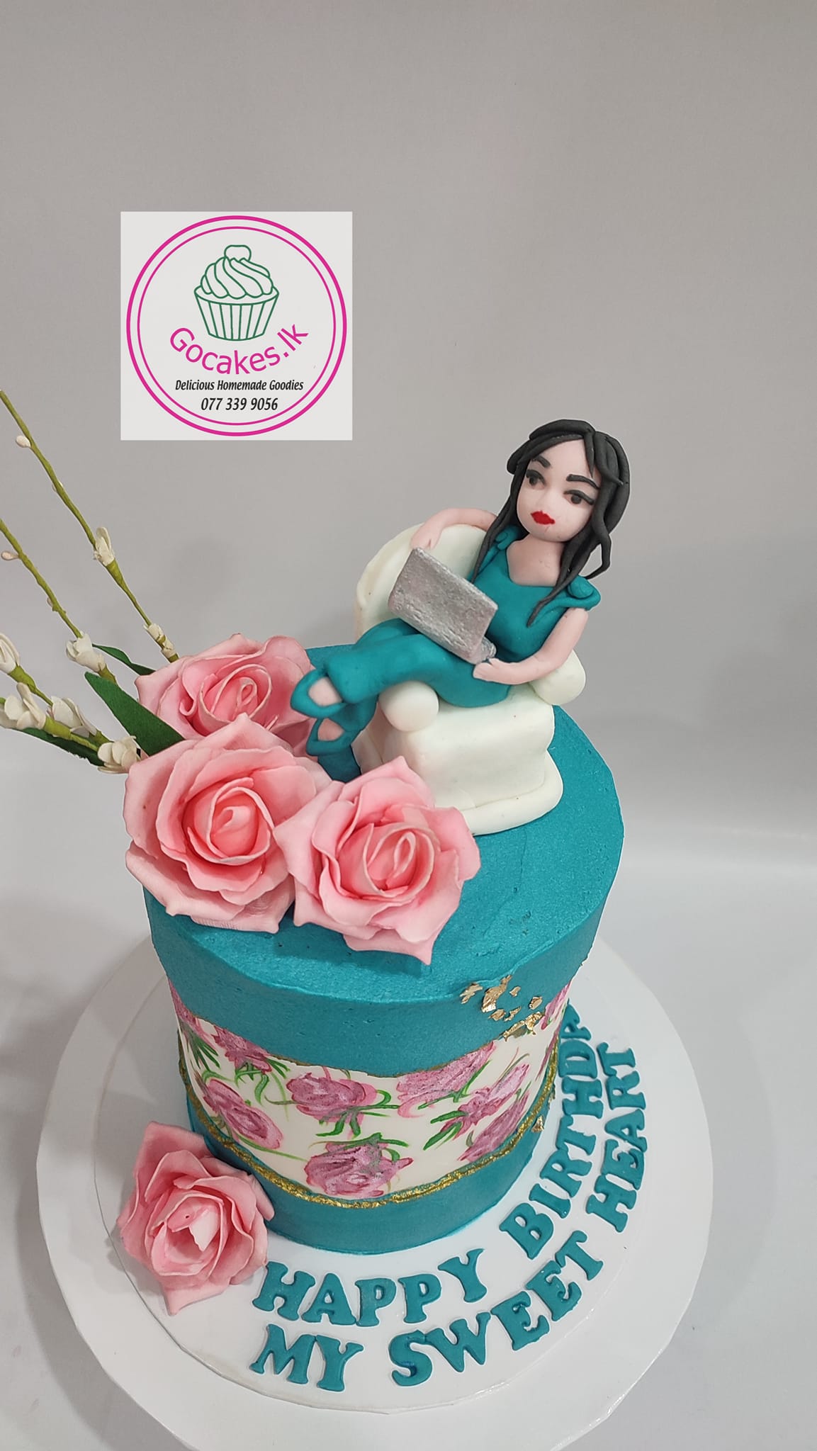 Elegant Women Cake - 2 Tiers – Da Cakes Houston