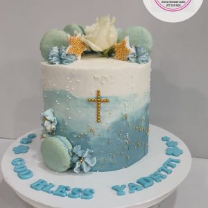 baptism cake