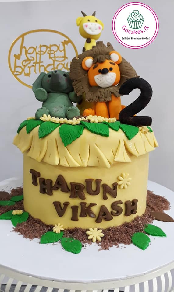 Order Jungle animals theme cake | Jungle cake  , Colombo
