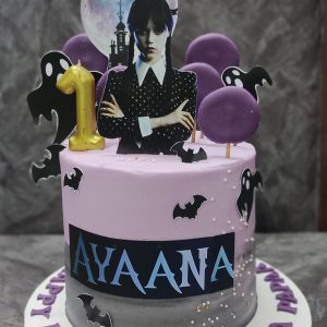 Wednesday Theme Cake