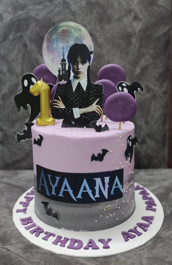 Wednesday Theme Cake
