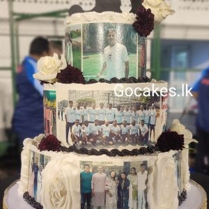 Edible Print Cake in 3 Tiers